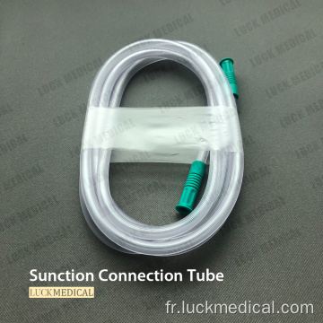 Tube de connexion d&#39;aspiration jetable avec capuchon